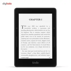 کتاب‌خوان آمازون مدل Kindle Voyage نسل هفتم همراه با کاور چرمی – ظرفیت 4 گیگابایت