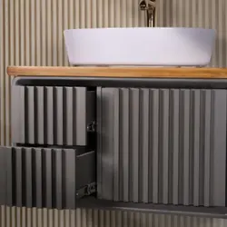 ست کابینت و روشویی مدل بلوط