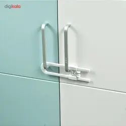 قفل کشویی یو شکل نینو بسته 2 عددی