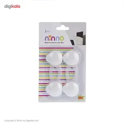 قفل چند منظوره نینو مدل دکمه ای سایز کوچک بسته 2 عددی