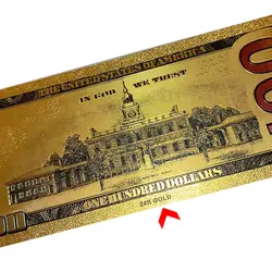 اسکناس تزیینی طرح 100 دلاری