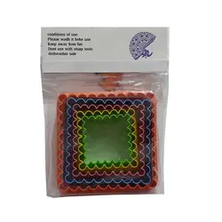 کاتر شیرینی پزی به گز مدل مربع مجموعه 5 عددی