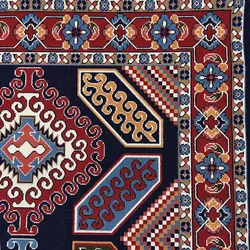 گلیم ماشینی جزیره طرح نقشینه