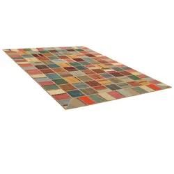 کلاژ گلیم دستبافت چهار و نیم متری مدل تکه دوزی کد g557326