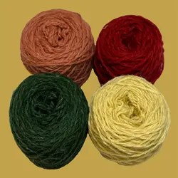 نخ گلیم مدل پشمی کد 123بسته 4 عددی
