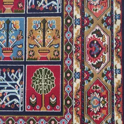 گلیم ماشینی جزیره طرح خشتی