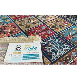 گلیم ماشینی جزیره طرح خشتی