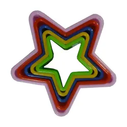 کاتر شیرینی پزی مدل ستاره بسته 5 عددي