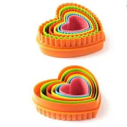 کاتر شیرینی پزی به گز مدل قلب مجموعه 5 عددی