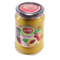 کمپوت هلو شیشه ای سحر