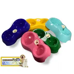 ظرف آب و غذای دوقلو سگ و گربه