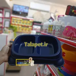 ظرف غذای مربع پایه دار سگ و گربه