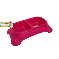 ظرف غذای مربع پایه دار سگ و گربه