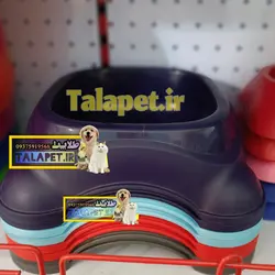 ظرف غذای مربع پایه دار سگ و گربه