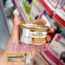 کنسرو غذای گربه مدل گورمت گلد با طعم اردک و بوقلمون Gourmet gold