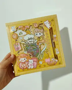 ست دفترچه استیکری و کاتر قلمی