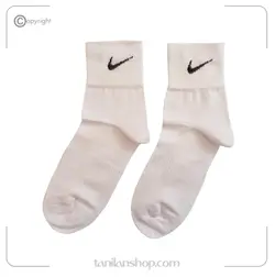 جوراب نخ پنبه اسپرت مردانه | نیم ساق نایک | بسته ۶ جفتی | کد ۱۰۳۶