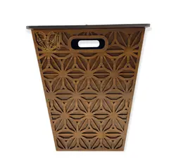 سطل زباله چوبی تارادیس باکس مدل گلین