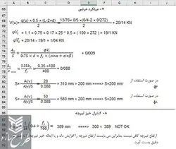 اکسل محاسبات مقاومت و خیز سقف تیرچه بلوک با دفترچه محاسبات