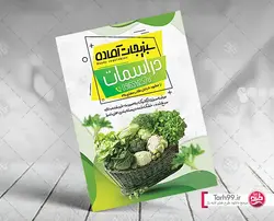 دانلود تراکت لایه باز ترشی و سبزی فروشی