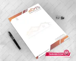 سربرگ شرکت ساختمانی لایه باز