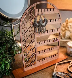 استند زیورآلات چوبی مدل TH_67781