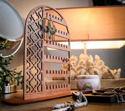 استند زیورآلات چوبی مدل TH_67781