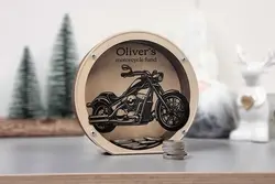 قلک چوبی طرح موتورسیکلت مدل TH_24571 🏍️