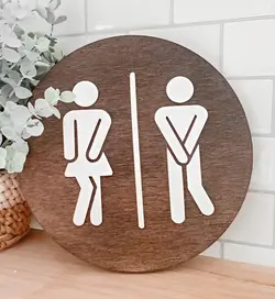 تابلو پلاک سرویس بهداشتی مدل TH_97535