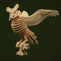 ماکت جغد سه بعدی مدل TH_49968