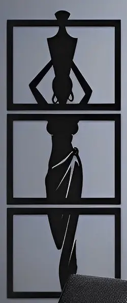 تابلو دیواری طرح دختر آفریقایی TH_84339