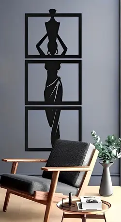 تابلو دیواری طرح دختر آفریقایی TH_84339