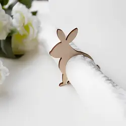 حلقه دستمال سفره طرح خرگوش مدل TH_42364 🐰