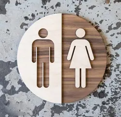 تابلو پلاک سرویس بهداشتی مدل TH_76777