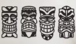 تابلو دیواری تیکی ماسک مدل TH_87773