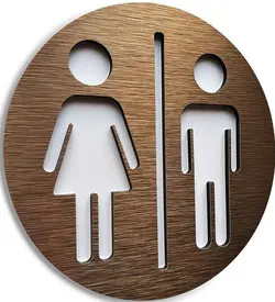 پلاک WC مدل TH_14924