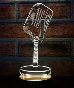 بالبینگ طرح میکروفون قدیمی مدل TH_46598