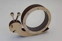 قلک چوبی طرح حلزون