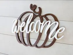 استند خوش آمدید طرح کدو تنبل