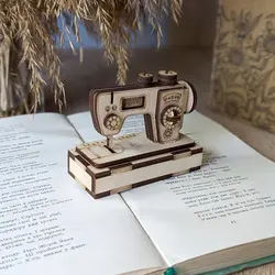 ماکت چرخ خیاطی چوبی مدل TH_59738