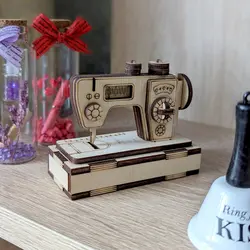 ماکت چرخ خیاطی چوبی مدل TH_59738