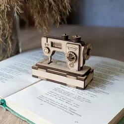 ماکت چرخ خیاطی چوبی مدل TH_59738