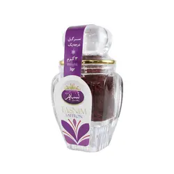 زعفران سرگل درجه یک تسنیم طرح گوهر (آذین) – 3 گرم