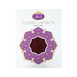 زعفران سرگل درجه یک تسنیم طرح نگار – نیم مثقال