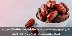 دانلود طرح توجیهی بسته بندی خرما | نمونه طرح توجیهی منطقه آزاد ارس | تسکوشاپ