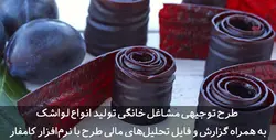 دانلود کامل ترین طرح توجیهی لواشک به صورت خانگی Word|تسکوشاپ