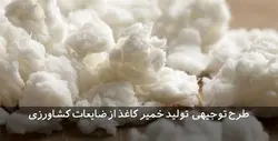 دانلود طرح توجیهی خمیر کاغذ از ضایعات کشاورزی | تسکوشاپ