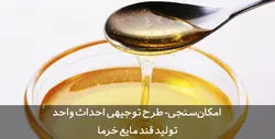 دانلود کامل ترین طرح توجیهی قند مایع خرما Word Doc | تسکوشاپ