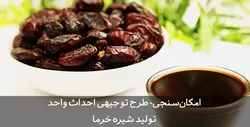 دانلود کامل ترین طرح توجیهی شیره خرما Word | تسکوشاپ