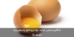 دانلود طرح توجیهی تولید پودر و مایع پاستوریزه تخم مرغ | تسکوشاپ